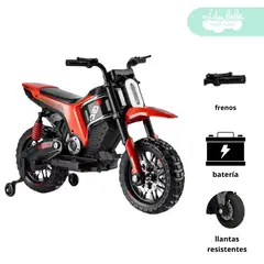 GENERICO - Moto a Batería para niño Buder Red