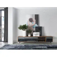 TU MESITA - Mesa de Tv Elizondo 240cm Marrón