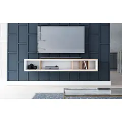 TU MESITA - Mesa de TV Flotante Cintia color DunaBlanco