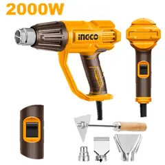 INGCO TOOLS - Pistola de Calor Ingco 2000W con 4 Accesorios HG200078