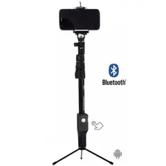 GENERICO - Tripode Palo Selfie Stick Bluetooth Grande 1.25 MT Camara y Go Pro