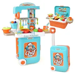 GENERICO - Set de Cocina de Juguete con Luz y Sonido 3 en 1