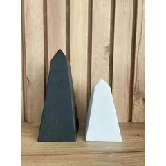MAP DESIGN HOME - Adorno Juego de Obeliscos 12x12x29cm & 10x10x20 cm