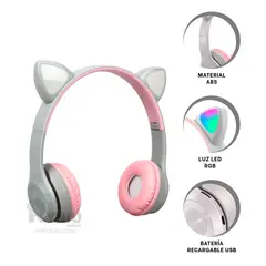 RYBIU IMPORT - Orejera para Strems de Gato Plomo Y+Regalo Ligas para Peinar