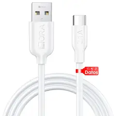 GENERICO - CABLE USB TIPO C - BLANCO 1 M