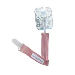 EPHRAN & BILL - Clip Sujetador de chupón Palo Rosa Algodón