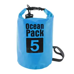 GENERICO - Mochila, Bolsa Bolso Impermeable Ocean Pack 5 Litros Celeste