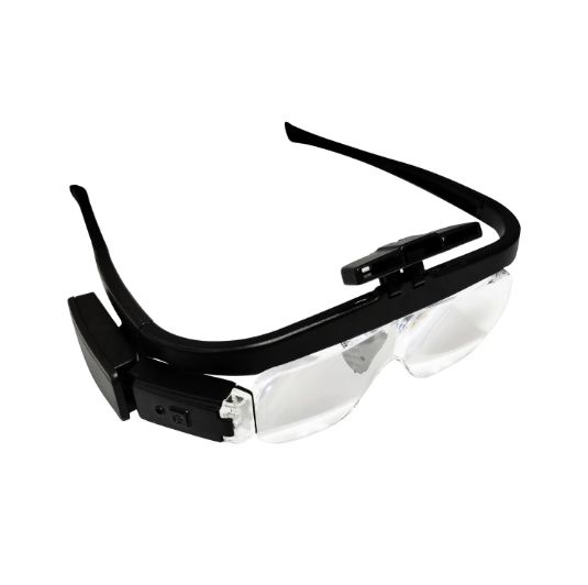 Lupa Lente Recargable con 3 Lentes de Aumento y Luz LED NO.11642DC