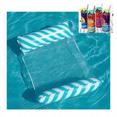 GENERICO - Cama Inflable de Verano Celeste mas Vaso Veraniego