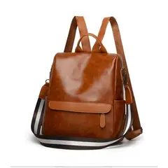 GENERICO - Mochila Antirrobo Mujer Bolso Morral Moda Cartera Impermeable Marrón