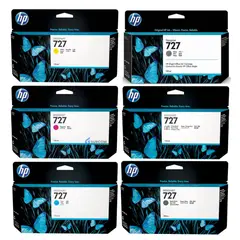 HP - Kit Tinta 727 Cyan Magenta Amarillo Mate/Black Photo/Black Gray