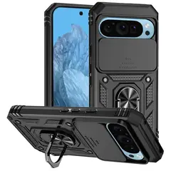 GENERICO - Case Funda para Google Pixel 9 / Pixel 9 Pro Protector - NEGRO