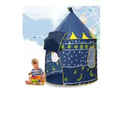 OEM - CARPA CASTILLO CASA DE JUEGOS PARA NIÑAS-AZUL