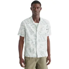 DOCKERS - Camisa Hombre Camp Collar Regular Fit Celeste