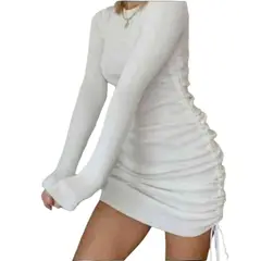 GENERICO - Mujer Vestido Jala Pita Ml Col-21 Blanco