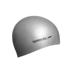 Speedo - Gorro Natación Silicona Plain Moulded Adulto Gris