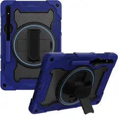 GENERICO - Funda para Samsung Tab S9 Armor Defender 360 Azul Resistente