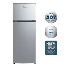 MIDEA - Refrigerador 2Pts Top Mount Lake Silver 210Lts MDRT294FGR50PE