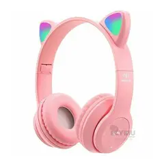 RYBIU IMPORT - Auriculares Luminosos en Color Rosado Y+Envoltorio de Regalo