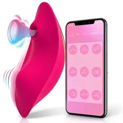 GENERICO - Vibrador y Succionador con uso de App - Rosado