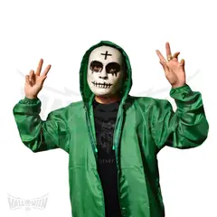 GENERICO - Disfraz Completo Máscara Cruz con Traje Talla L Halloween