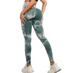 ENGELL - Leggins Deportivas Efecto Tie Dye Mujer