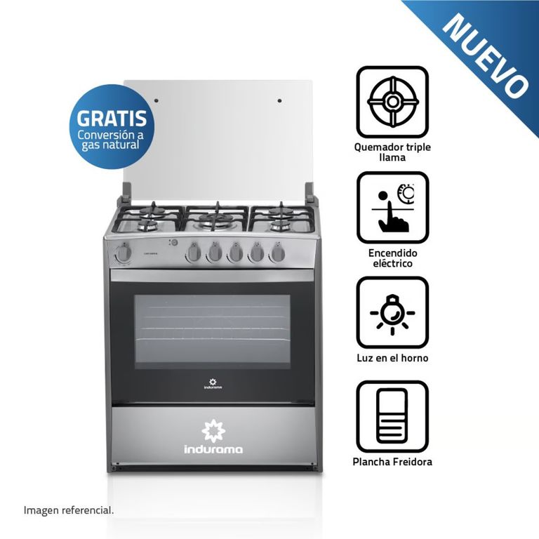 COCINA CANTABRIA 5 HORNILLAS CROMA