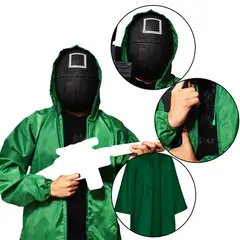 GENERICO - Disfraz Completo Máscara Soldado Talla M Halloween