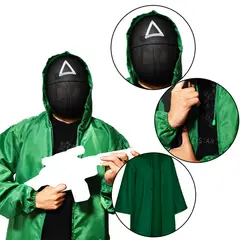 GENERICO - Disfraz Completo Máscara Soldado Talla L Halloween