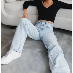 BETWEEN US - Jean High waisted