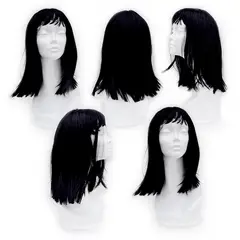 GENERICO - Peluca sintético lacio semi largo negro