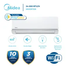 MIDEA - Aire Acondicionado Split De 24000 BTUH Inverter FríoCalor