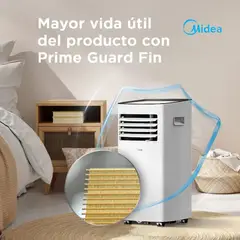 MIDEA - Aire Acondicionado Portátil De 9000 BTUH Convencional Frío Solo