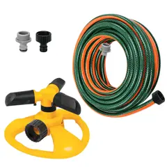 TRUPER - KIT manguera de riego 10 metros, regador aspersor mariposa,