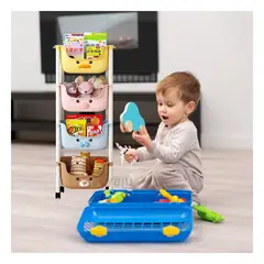 RYBIU IMPORT - Organizador Simple de 4 Niveles Multicolor Y+Papel de Regalo