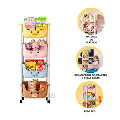 RYBIU IMPORT - Estante Infantil para Hogar Multicolor Y+Post-it Adhesivos