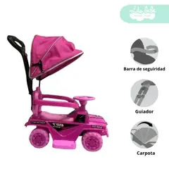 GENERICO - Carrito BUGGY de niño Modelo Flexy Rosa