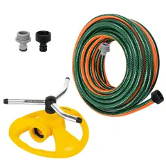 TRUPER - KIT regador aspersor mariposa manguera de riego 10 metros,