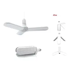 GENERICO - LÁMPARA FOCO LUZ LED MODELO MOLINO DE 3 ASPAS