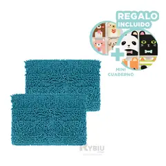 RYBIU IMPORT - Tapete Minimalista Ideal en Color Celeste Y+Regalo Agendita
