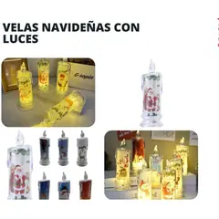 GENERICO - Luces de vela LED Navidad - blanca cálida luz nocturna UNIDAD