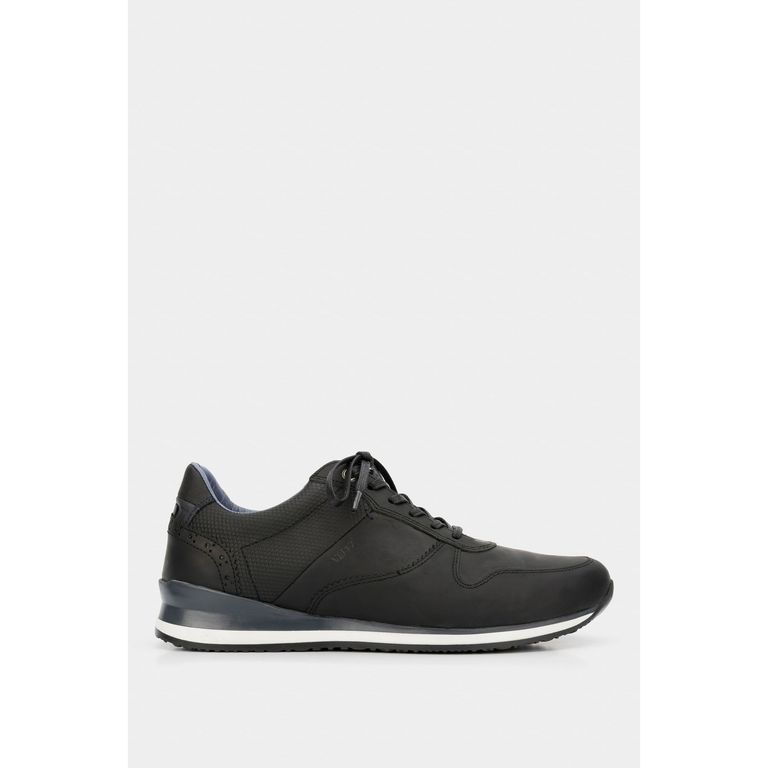 Vélez Zapatillas Casual Cooper Cuero Vintage Negro