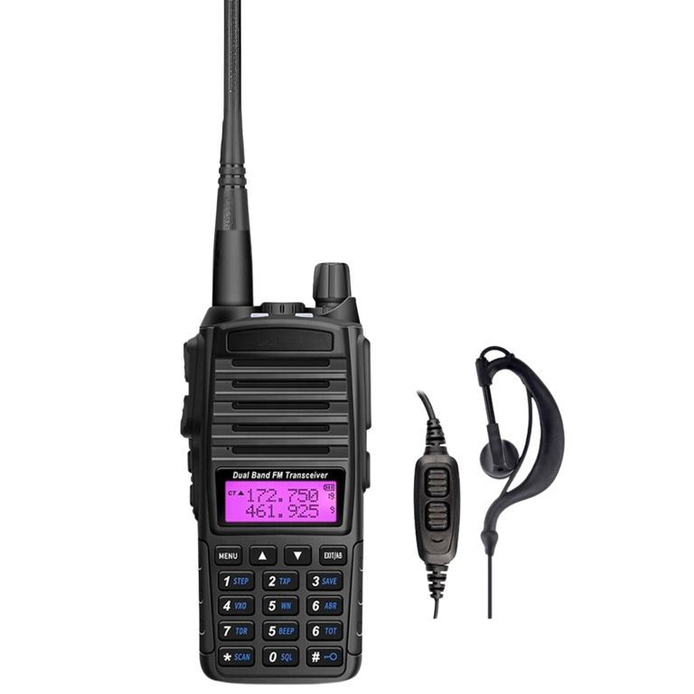 Walkie Talkie con Radio FM 2 Vías 128 Canales Alcance 1-3 km
