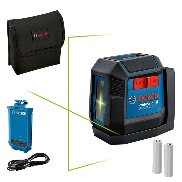 Combo Nivel láser verde GLL 12-22 G + Batería Li-Ion BA 37V
