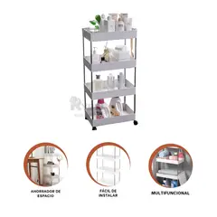 RYBIU IMPORT - Organizador Ahorrador de Espacio en Blanco Y+Ligas de Regalo