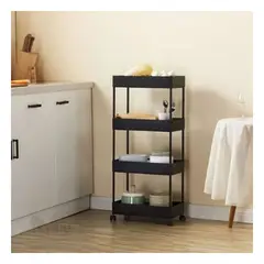 RYBIU IMPORT - Carrito Atractivo para Cocina Color Negro Y+Papel de Regalo