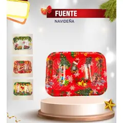 GENERICO - Bandeja navideña Diseños variados - UNIDAD