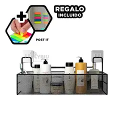 GENERICO - Cesto para Colocar en Pared de Negro Y+Banderitas Adhesivas