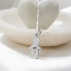 CLEO JOYAS & ACCESORIOS - Collar Niño de Plata con circon