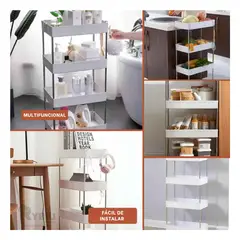 GENERICO - Estante de Cuatro Niveles en Color Blanco Y+Regalo Stickers